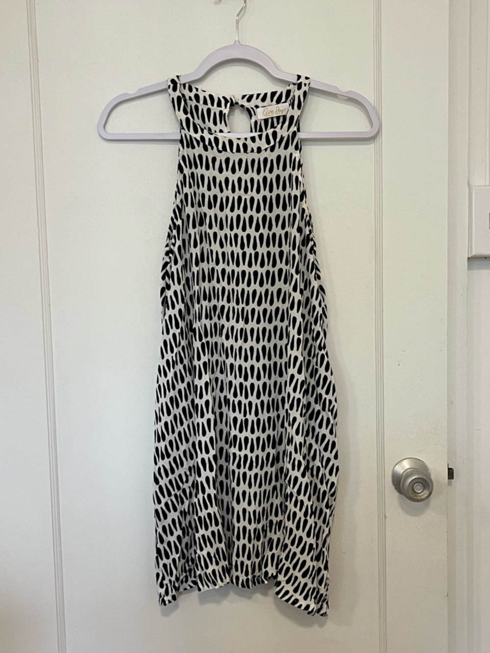 Fighting Eel Ava Sky Hebrew Shell Printed Halter Tunic
